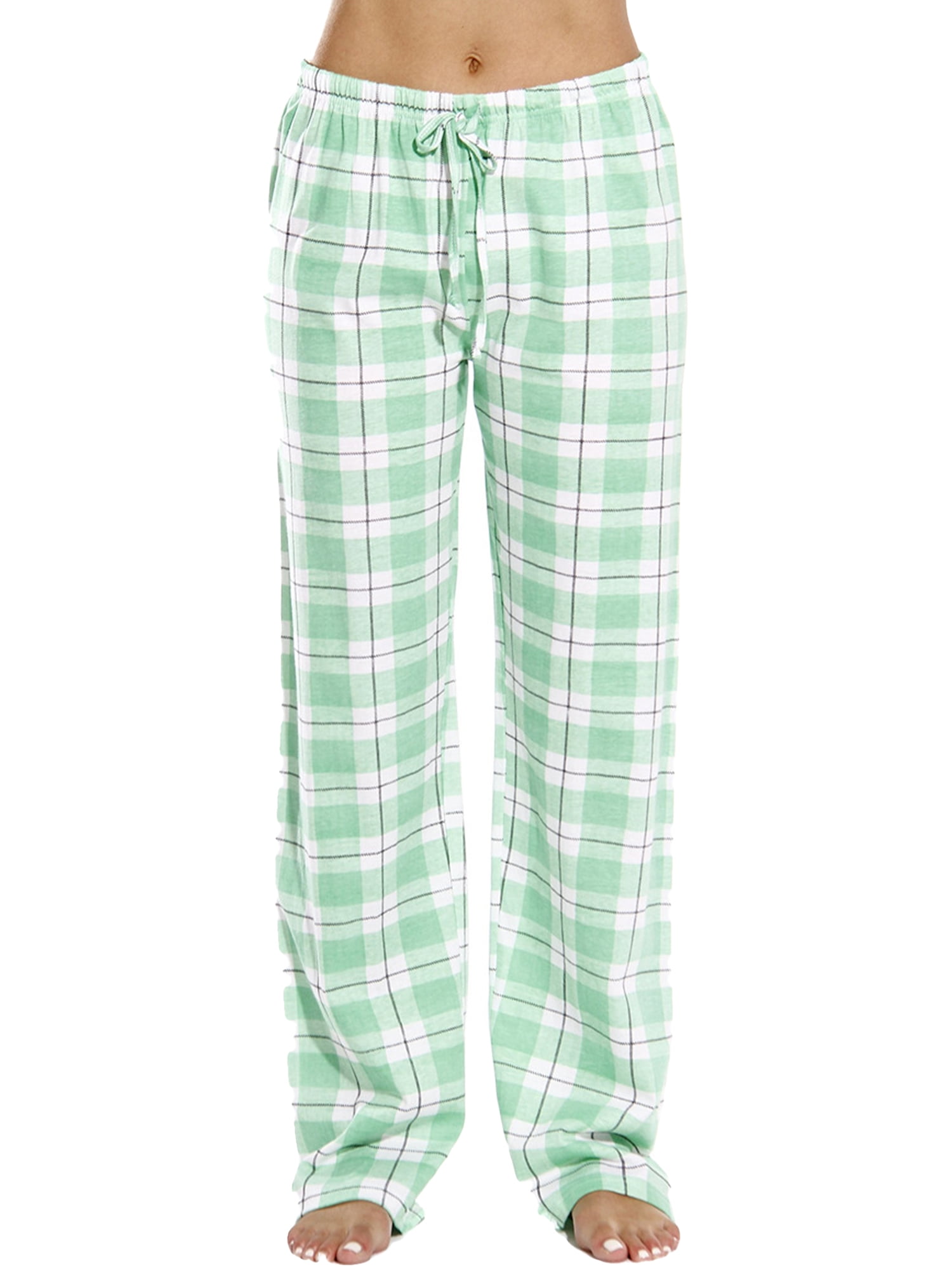 CenturyX Women's Flannel Pajama Bottoms Buffalo Plaid Checked PJ Pants