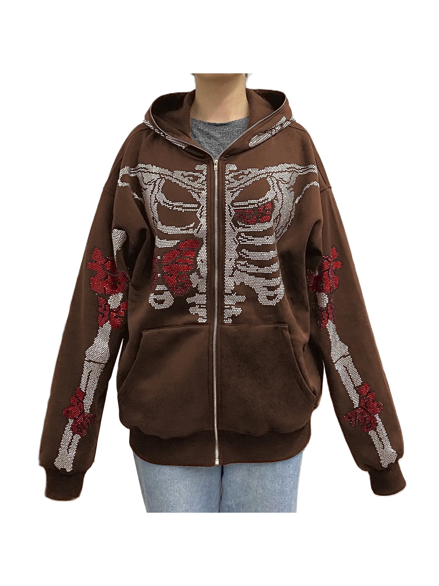 トップス y2k archive gimmick double zip hoodie Amazon.com: Ponitrack Unisex Zip Up Hoodies Y2k Flame Print