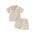 thumbnail image 1 of Cenuakty 6M-4T Boys Shorts Set, Short Sleeve Shirt with Elastic Waist Shorts Toddler Set Summer Outfit, 1 of 9