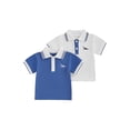 thumbnail image 1 of Cenuakty 6M-4T Toddler Baby Boy Summer Shirts Set of 2, Dinosaur Embroidered Short Sleeve Half Button-up Collared Tops, 1 of 9