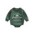 thumbnail image 1 of Cenuakty Baby Boys Girls Christmas Romper, Long Sleeve Crew Neck Letters Print Bodysuit for Casual Daily, 1 of 8