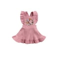 thumbnail image 1 of Cenuakty Baby Girl’s Casual Suspender Ruffles Skirt Vintage Flower Embroidered A-line Princess Skirt, 1 of 7