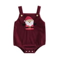 thumbnail image 1 of Cenuakty Baby Girls Boys Christmas Romper, Sleeveless Santa Claus/Tree/Elk Bodysuit for Casual Daily, 1 of 9