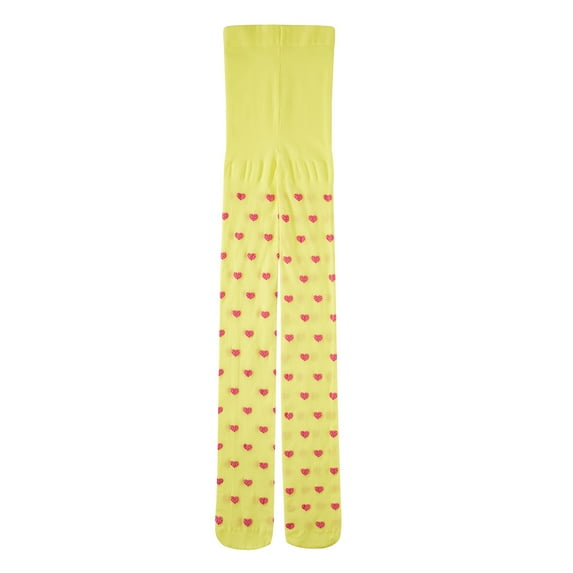 Cenuakty Kids Girls Pantyhose, Sweet Elastic Waist Heart Pattern Stockings Slim Fit Socks Tights