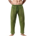 thumbnail image 1 of Cenuakty Men's Mesh Fishnet Pants Solid Color See Through Stretchy Muscle Trousers Drawstring Stretchy Sleep Lounge Bottoms, 1 of 8