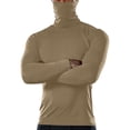 thumbnail image 1 of Cenuakty Men's Solid Color Slim Pullover, Long Sleeve Turtleneck Simple Casual Basic Tops Undershirt T-Shirt, 1 of 3