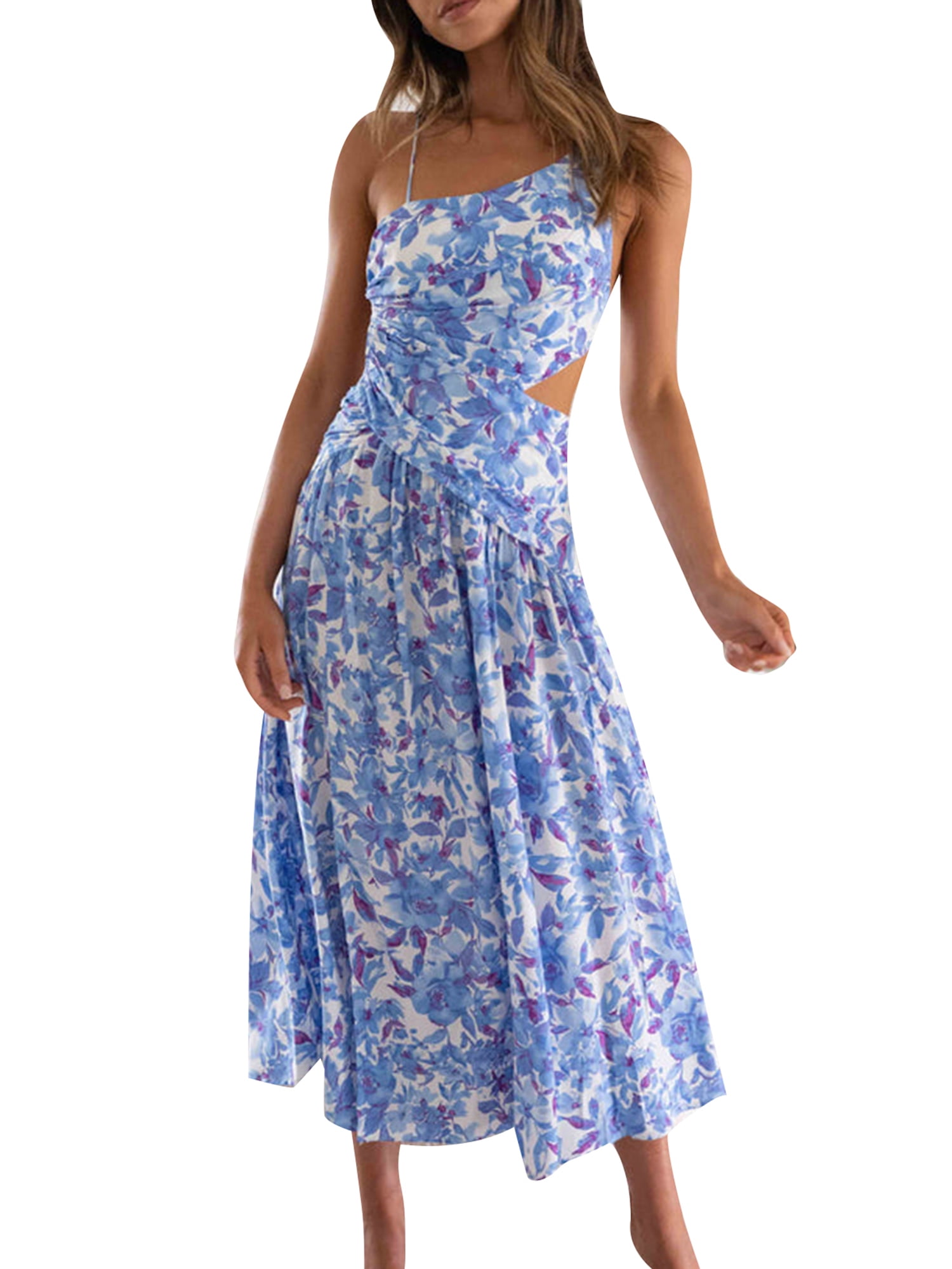 Women's Dress Summer Sleeveless Split Sequined Temperament Dresses