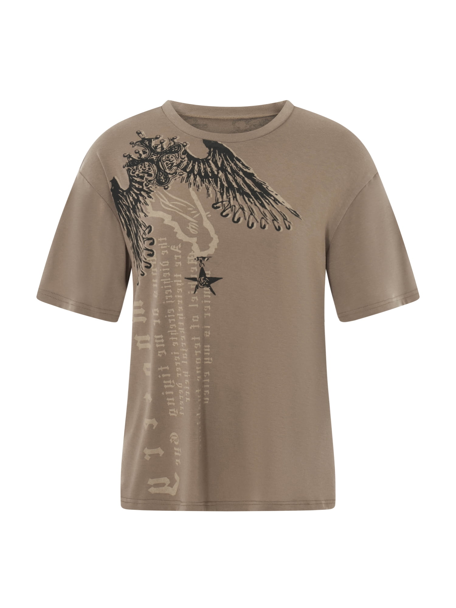 Cenuakty Women's Loose Funny Tee Shirt Vintage Graphic Print Short