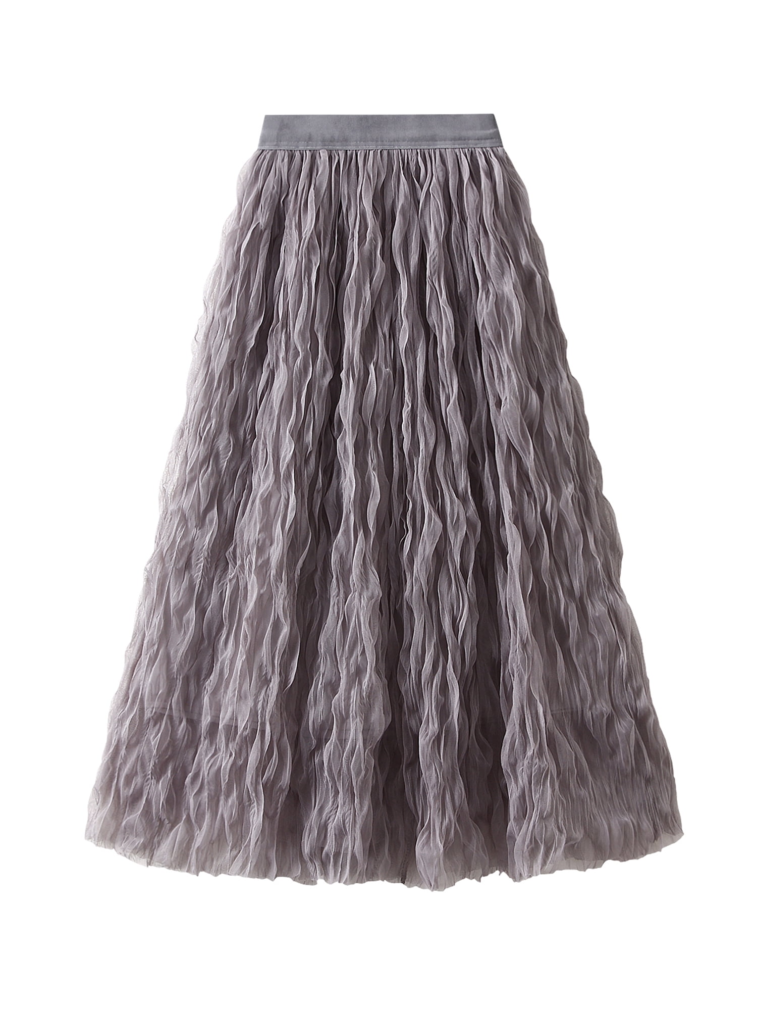 Elegant Women's Solid Color Skirt - Micro Elasticity, Spring/Summer Fashion