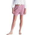 thumbnail image 1 of Cenuakty Women's Summer Casual Pajama Shorts Elastic Band Loose Fit Striped Lounge Beach Shorts, 1 of 1