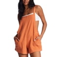 thumbnail image 1 of Cenuakty Women's Summer Short Jumpsuit Solid Color Sleeveless Spaghetti Strap Jumpsuit Casual Suspender Pants, 1 of 6
