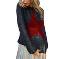 thumbnail image 1 of Cenuakty Womenacute;s Spring Autumn Streetwear Sweater Long Sleeve O Neck Star Print Knitwears, 1 of 3