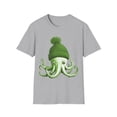 thumbnail image 1 of Cephalopod Octopus Lover Chilling Green Cap Novelty Apparel Unisex T-Shirt, 1 of 4
