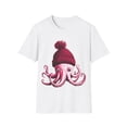 thumbnail image 1 of Cephalopod Octopus Lover Chilling in Red Cap Novelty Apparel Unisex T-Shirt, 1 of 4