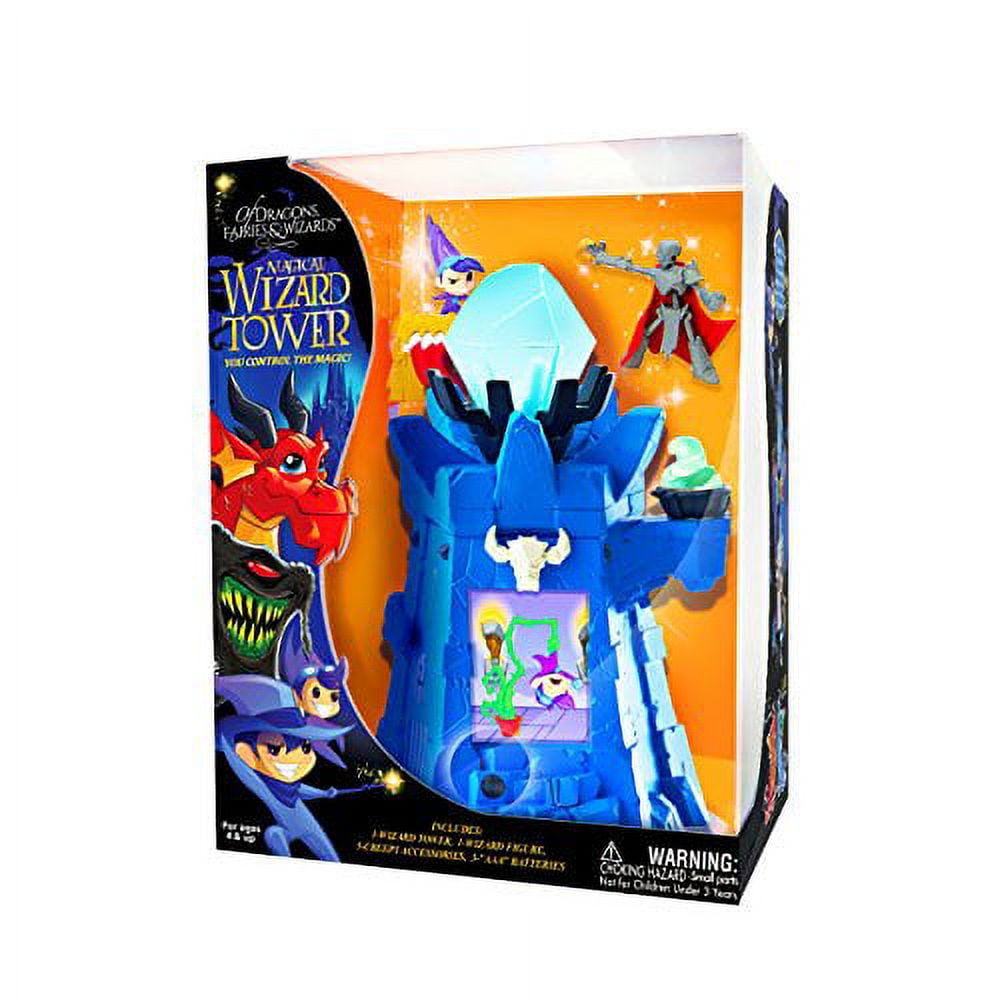 Cepia WB50501 Of Dragons, Fairies, and Wizards Keep Playset and Accessories, Blue