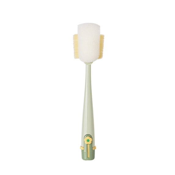 Cepillo para tazas, artefacto de limpieza de tazas, mango largo, multifuncional, cinco en uno, cepillo aislante para tapa de taza, cepillo de esponja de limpieza especial para botellas de leche.
