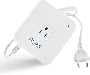 Ceptics 500-Watt Voltage Converter - Step Down - 220v to 110v / 240v to 120v Travel Power Converter - for Hair Straightener, Laptops and Chargers, CE Certified