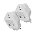 thumbnail image 1 of Ceptics European Travel Plug Adapter – Compact Type C & F Adapter with USB-C & A + USA Input – Safe Grounded Schuko Adapter – Travel Charger for France, Germany & More – CTU-9-9C-PK, 1 of 9