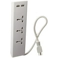 thumbnail image 1 of Ceptics Travel 3 Outlet Universal Power Strip Socket Dual World Wile Voltage - 100V- 250V and Surge Protector - Light Weight- USA Plug, 1 of 1