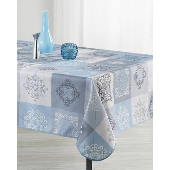 Cermic 100% Polyester, Stain Resistant Tablecloth 118 x 59 inch