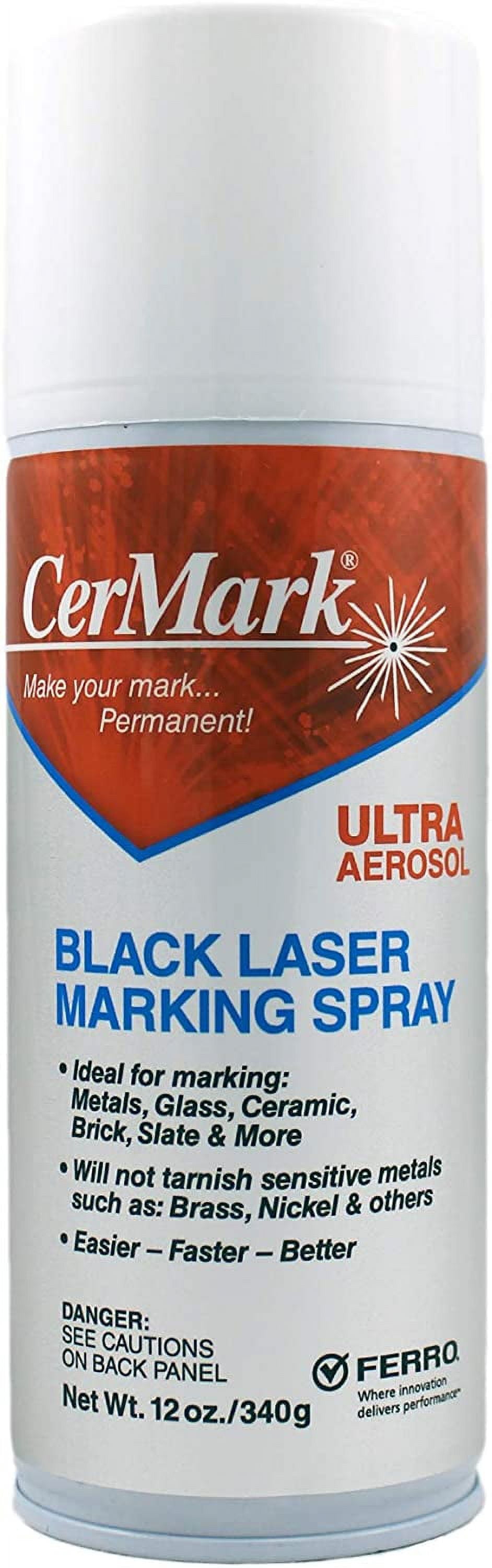 CerMark ULTRA Laser Spray Marking Aerosol, Permanently Marks on
