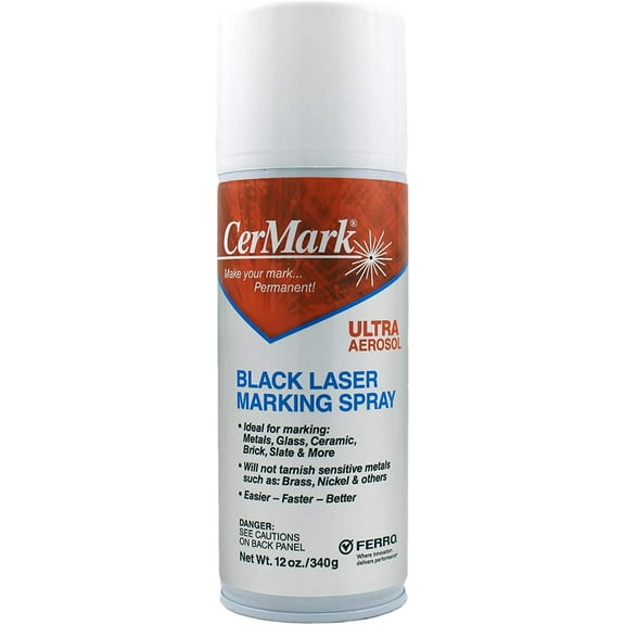 CerMark Ultra Aerosol Marking Black Permanent 12 oz Spray Paint