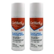 CerMark Ultra Laser Marking Aerosol, Permanently Marks on Metals, Glass & Ceramic, 2 oz 2 Pack