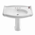 thumbnail image 1 of Nameeks CeraStyle 030400-PED-Three Hole Cerastyle 39-2/5" Ceramic Pedestal Bathroom Sink -, 1 of 1