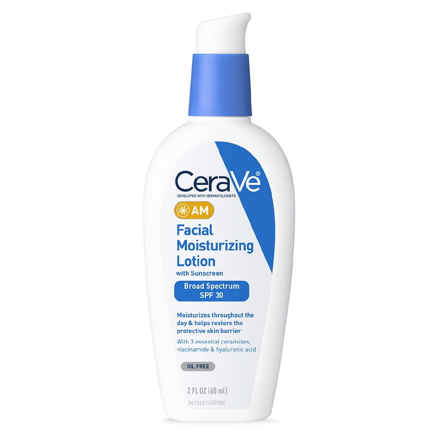 CeraVe AM Face Moisturizer SPF 30 OilFree Cream with Sunscreen