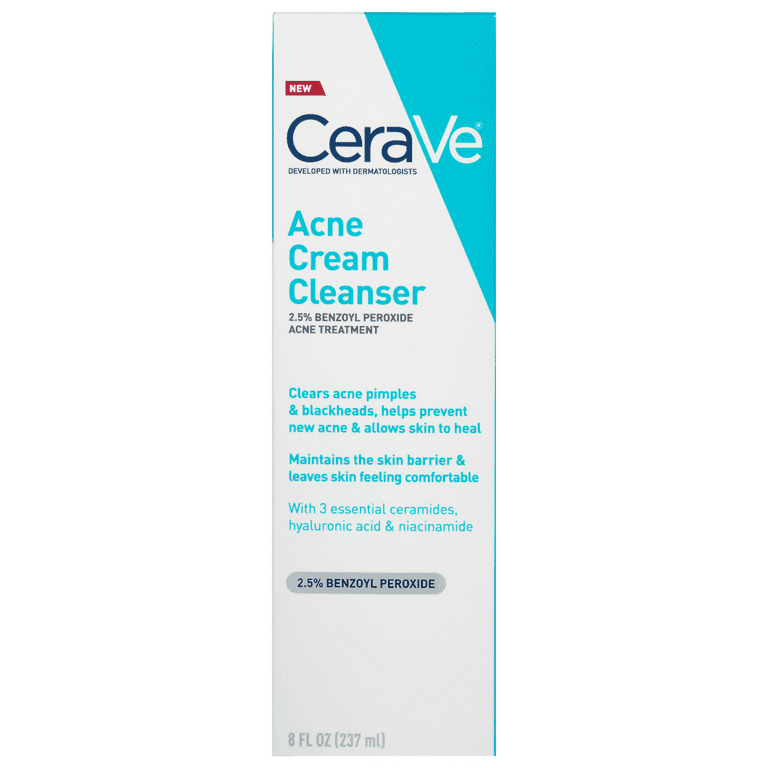 CeraVe Acne Foaming Cream Cleanser 5oz Walmart