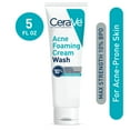CeraVe Acne Foaming Cream Wash with 10 Benzoyl Peroxide for Face