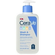 CeraVe Baby Shampoo & Body Wash, Tear-Free Cleanser for Sensitive Skin, 8 fl oz