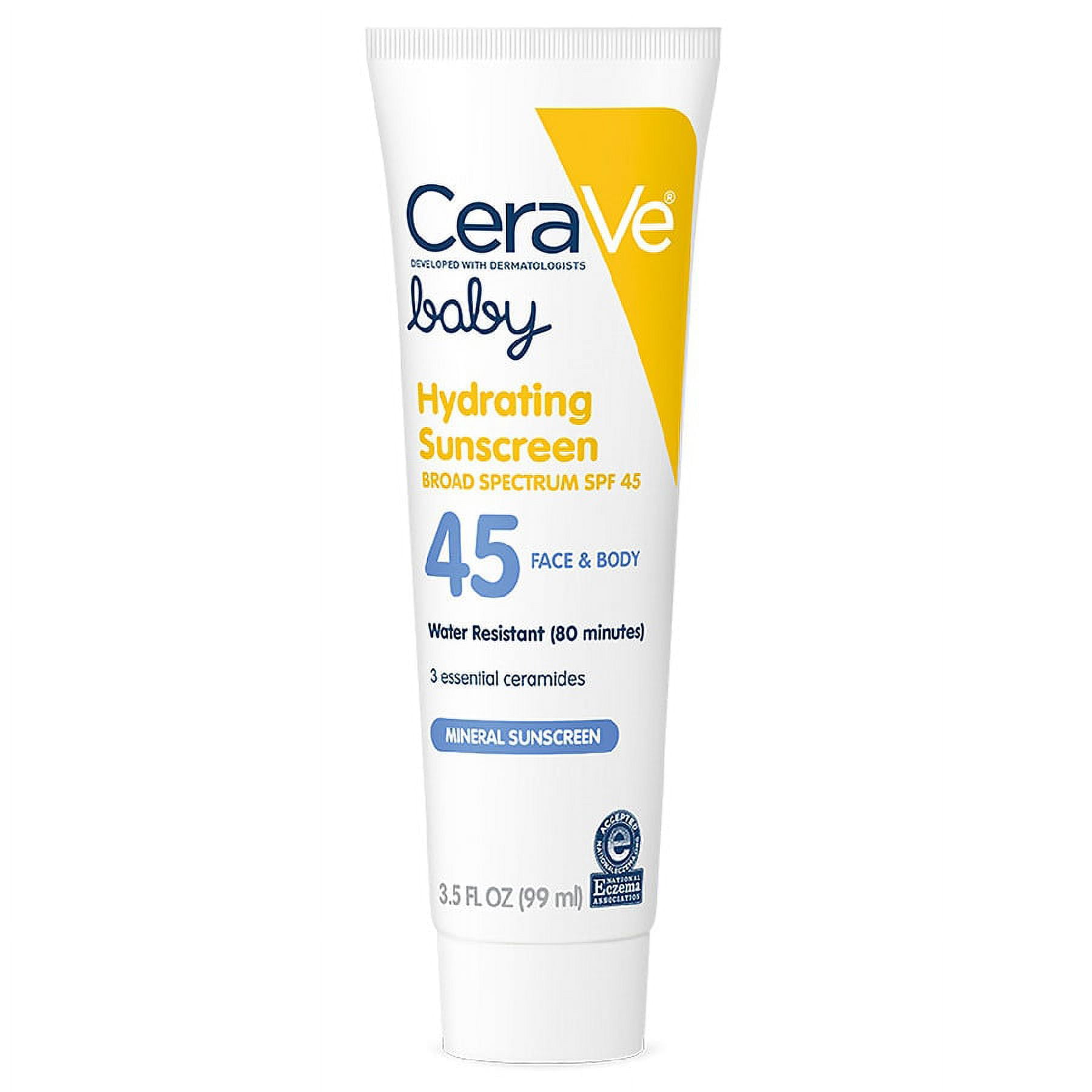 CeraVe Baby Face & Body Hydrating Mineral Sunscreen SPF 45