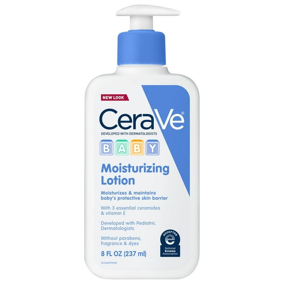 CeraVe Baby Lotion, Lightweight Moisturizing Face & Body Lotion for Baby and Toddler, 8 oz