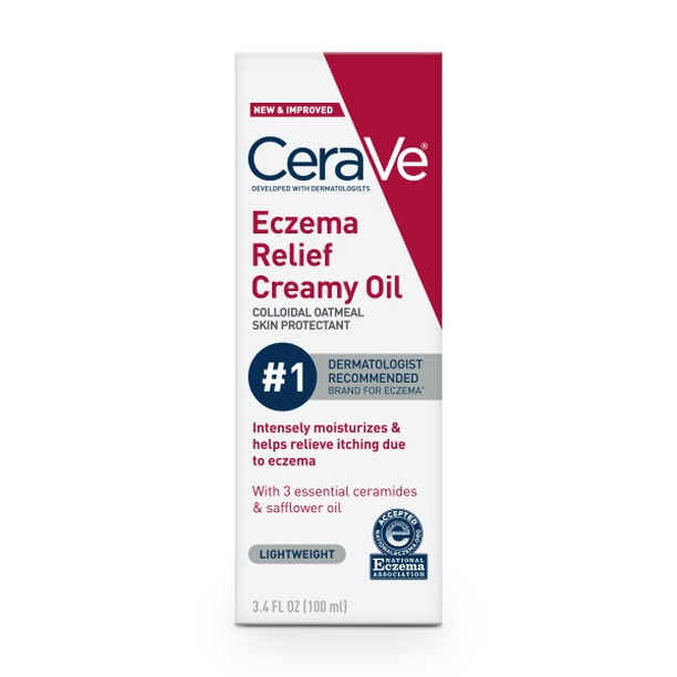 CeraVe Eczema Relief Creamy Oil, Anti Itch Cream for Eczema