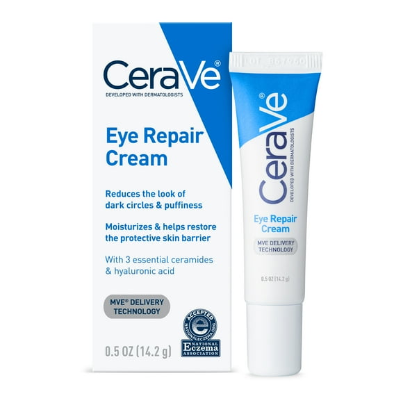 CeraVe Eye Repair Cream for Dark Circles and Puffiness, 0.5 oz