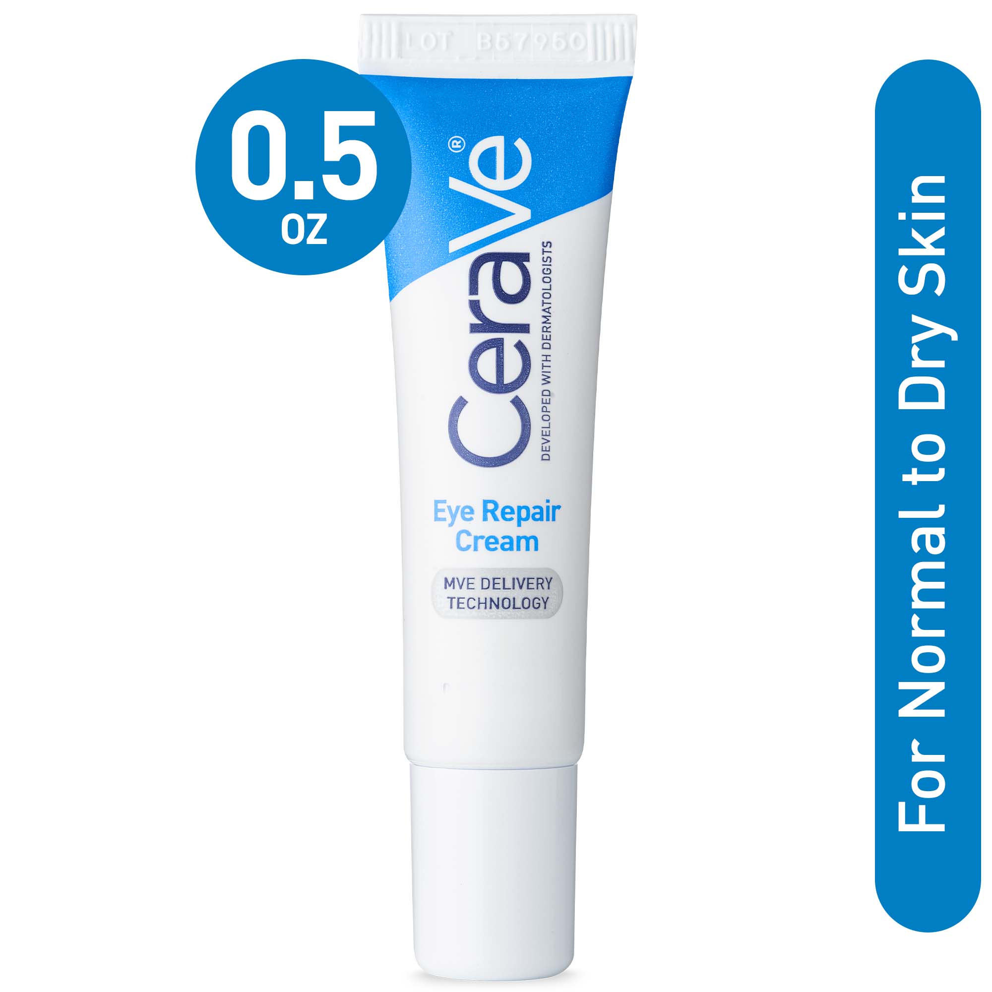 CeraVe Eye Repair Cream for Dark Circles and Puffiness for All Skin Types, 0.5 oz - image 1 of 18