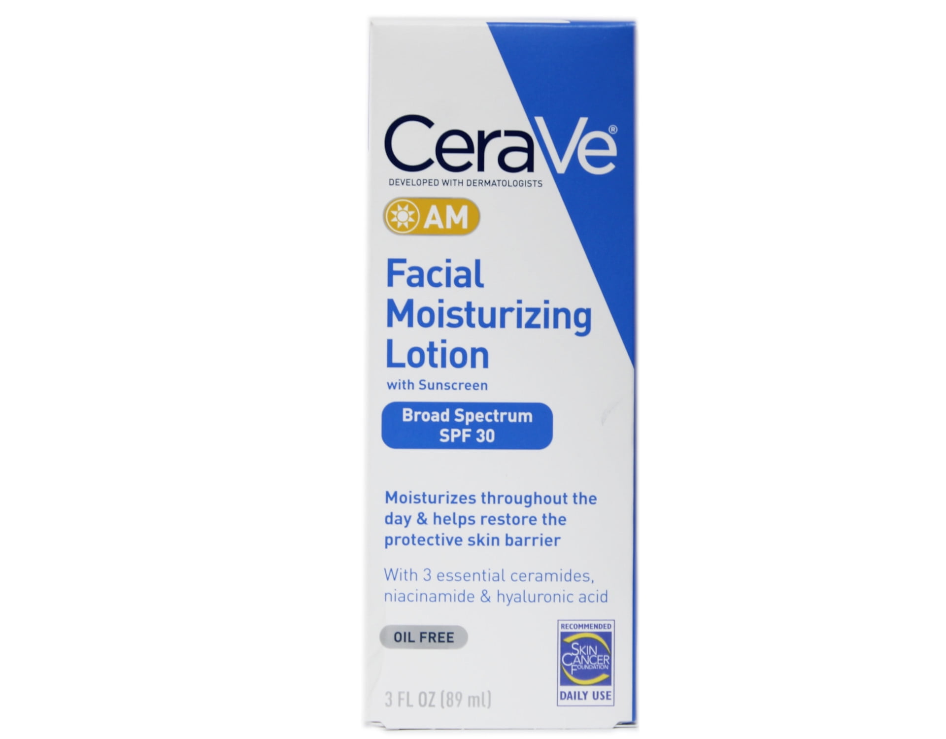 CeraVe AM Facial Moisturizing Lotion SPF 30 Daily Morning Sunscreen