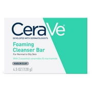 CeraVe Foaming Cleansing Bar, Kaolin Clay - 4.5 oz
