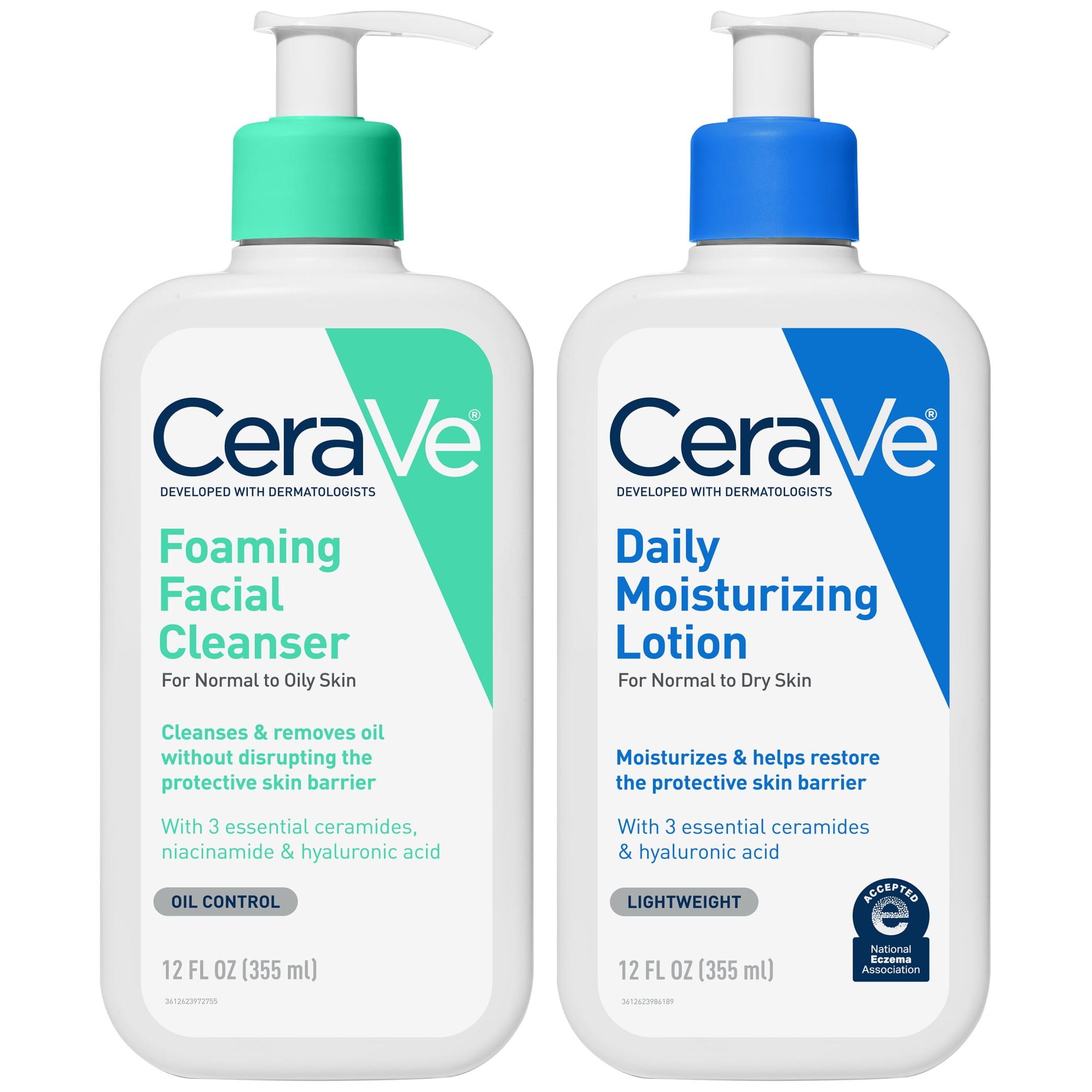 CeraVe Foaming Face Wash Daily Moisturizing Lotion Bundle 12 Oz CeraVe Foaming Face Wash Daily Moisturizing Lotion Bundle 12 Oz