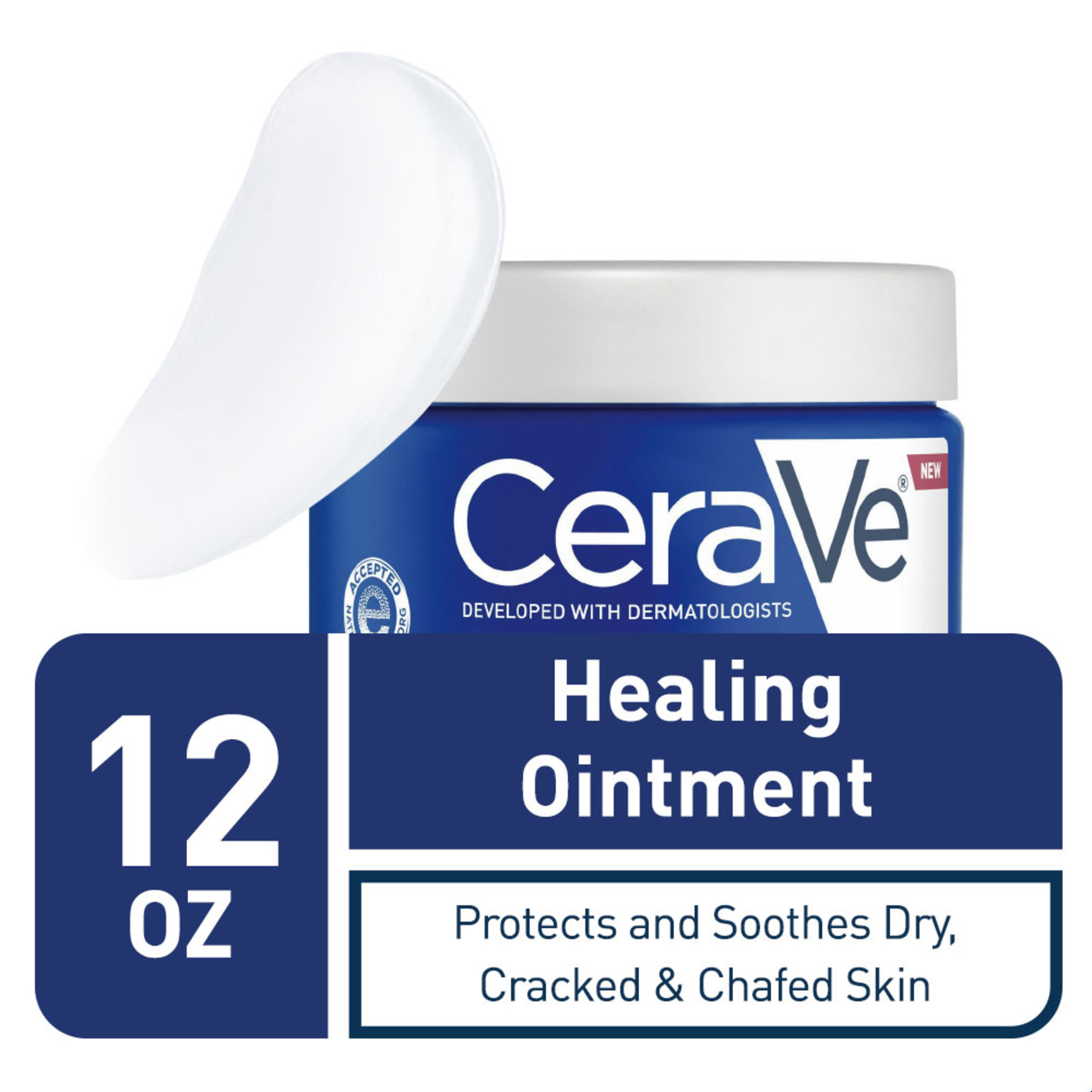 CeraVe Healing Ointment, Protects and Soothes Cracked Skin,12 oz. - image 1 of 12