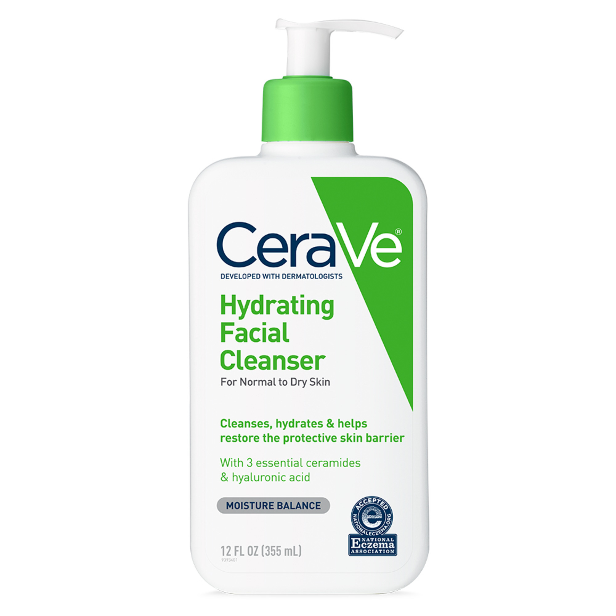 CeraVe Hydrating Facial Cleanser Gentle Fragrance Free Daily Face Wash 