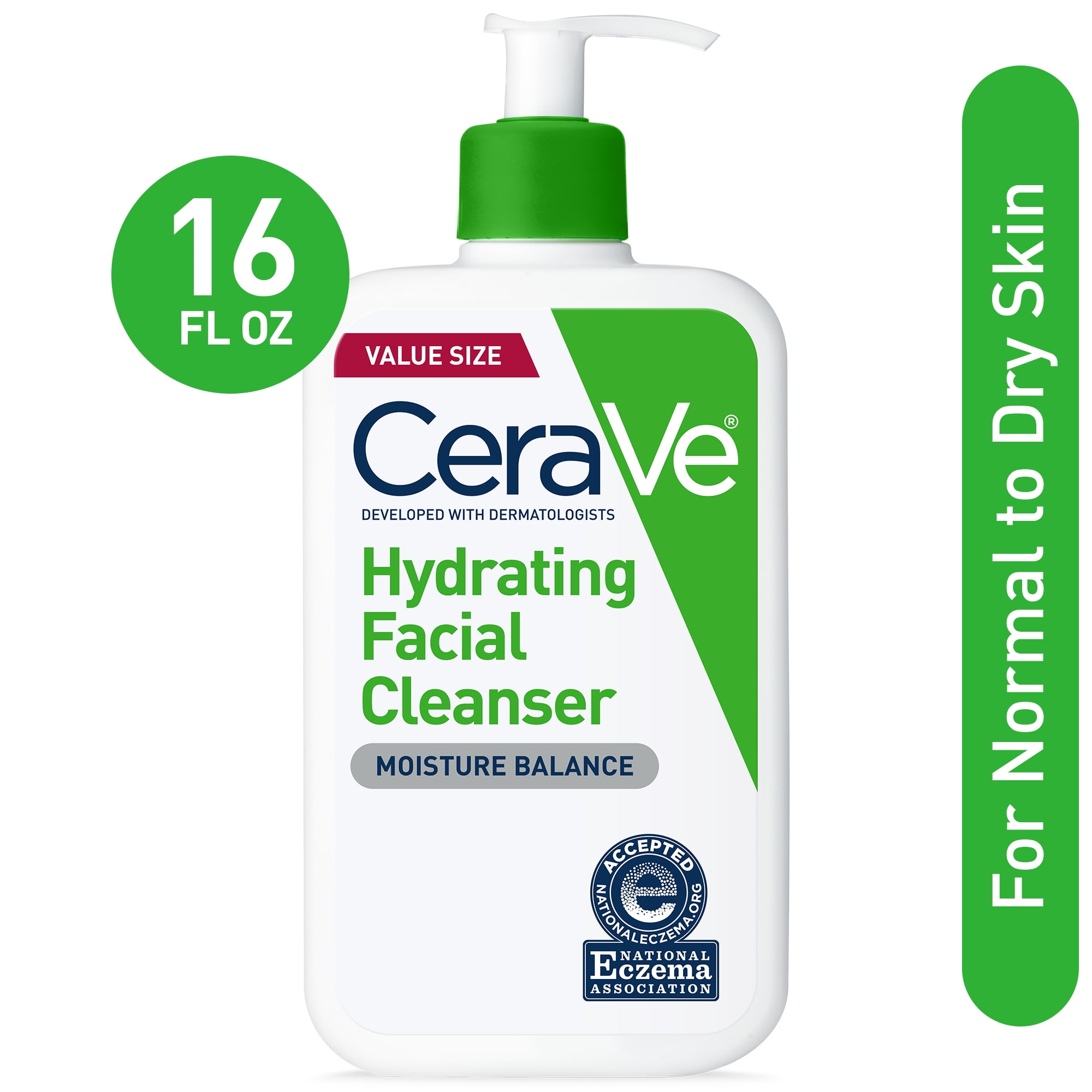 CeraVe Hydrating Facial Cleanser, Daily Moisturizing Face Wash for