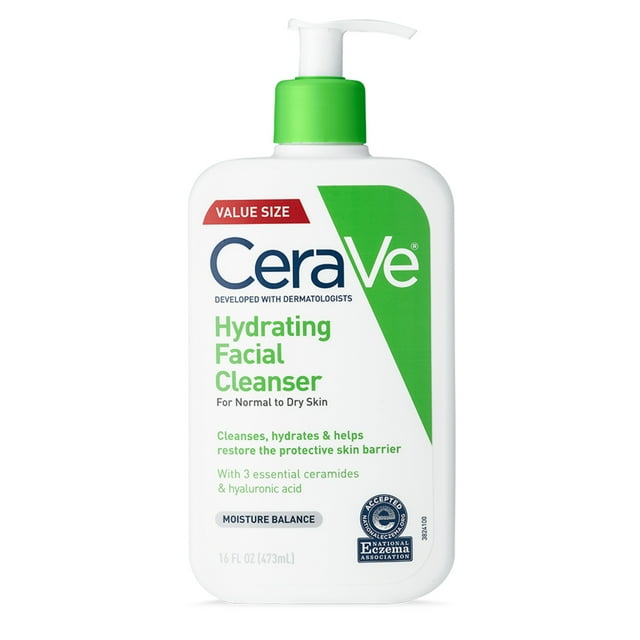 CeraVe Hydrating Facial Cleanser for Sensitive, Normal to Dry Skin ...