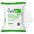 thumbnail image 1 of CeraVe Hydrating Makeup Removing Plant-Based Wipes, 25 Count, 1 of 4