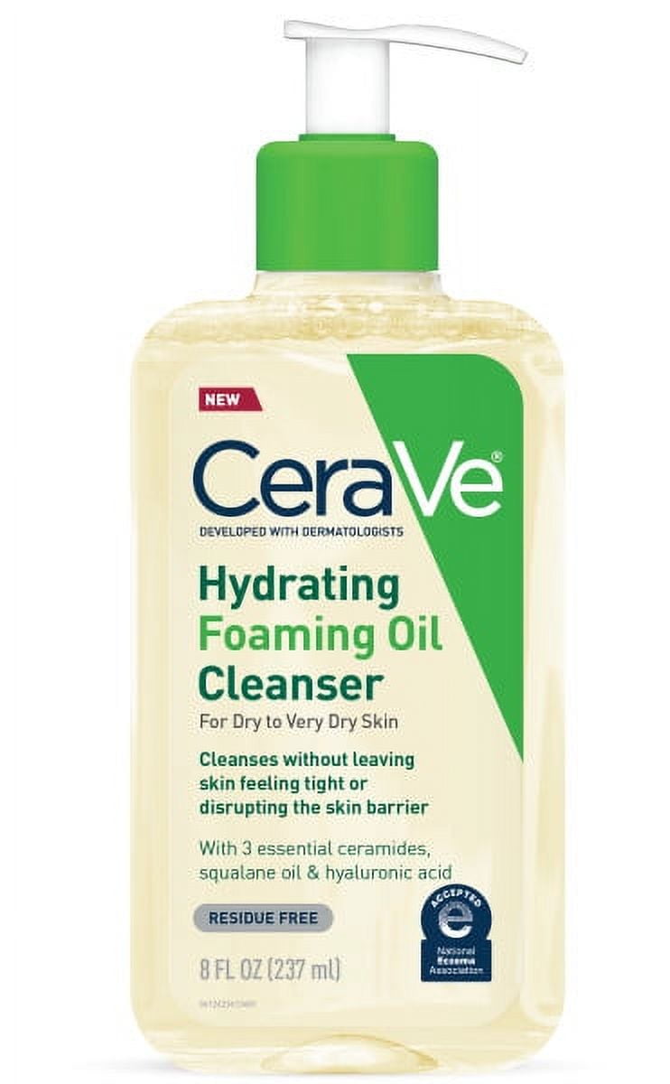 CeraVe Hydrating Foaming Oil Cleanser for Dry to Very Dry