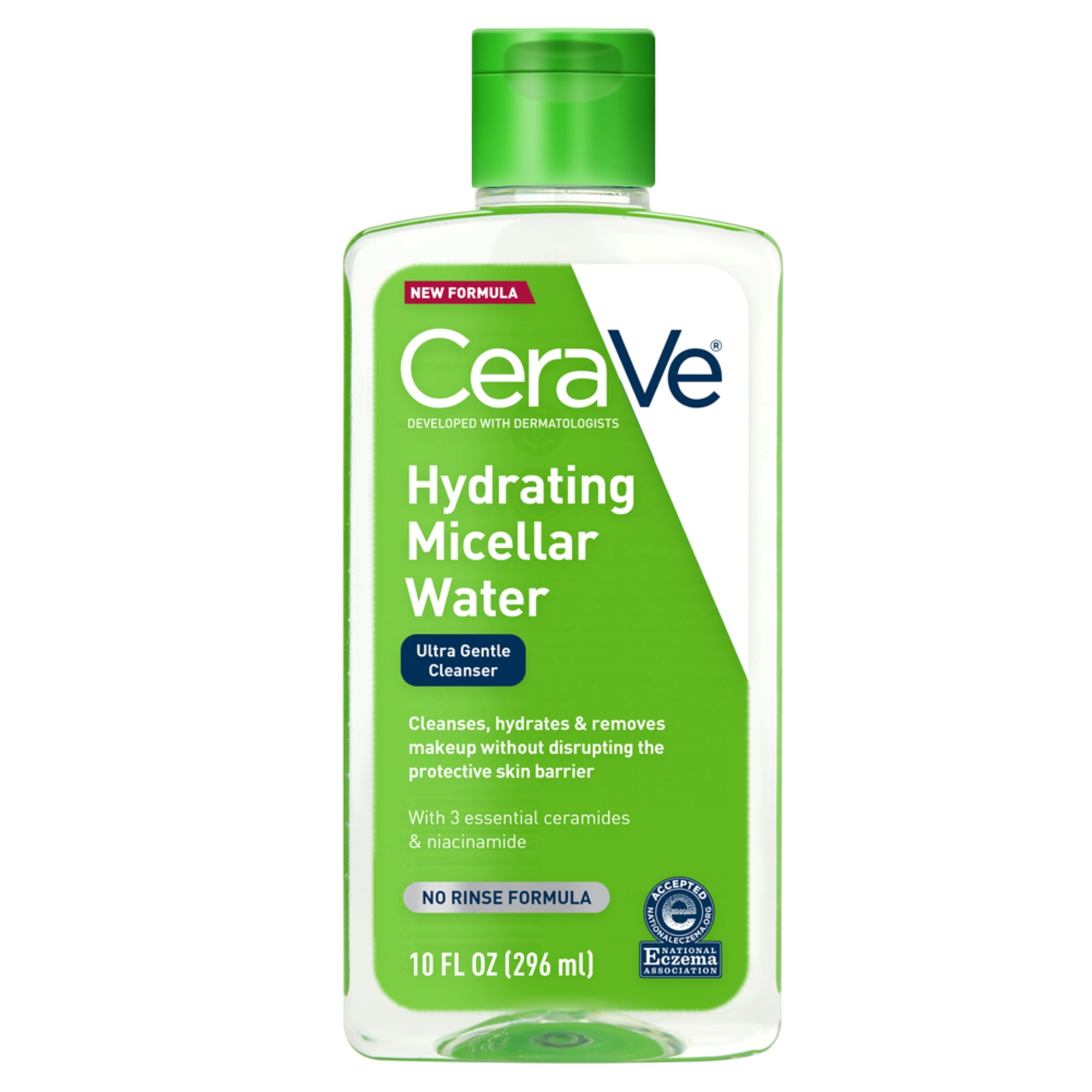 CeraVe 2-in-1 Hydrating & Makeup Removing Micellar Water, 10 fl oz - Walmart.com