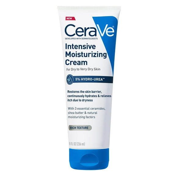 CeraVe Intensive Moisturizing Cream, Hydrating Body Moisturizer for Dry to Very Dry Skin, 8 oz