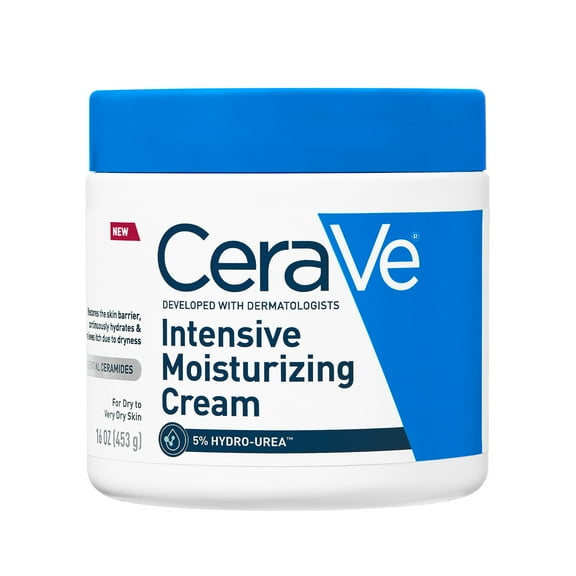 CeraVe Intensive Moisturizing Cream, Hydrating Body Moisturizer for Very Dry Skin, 16 oz