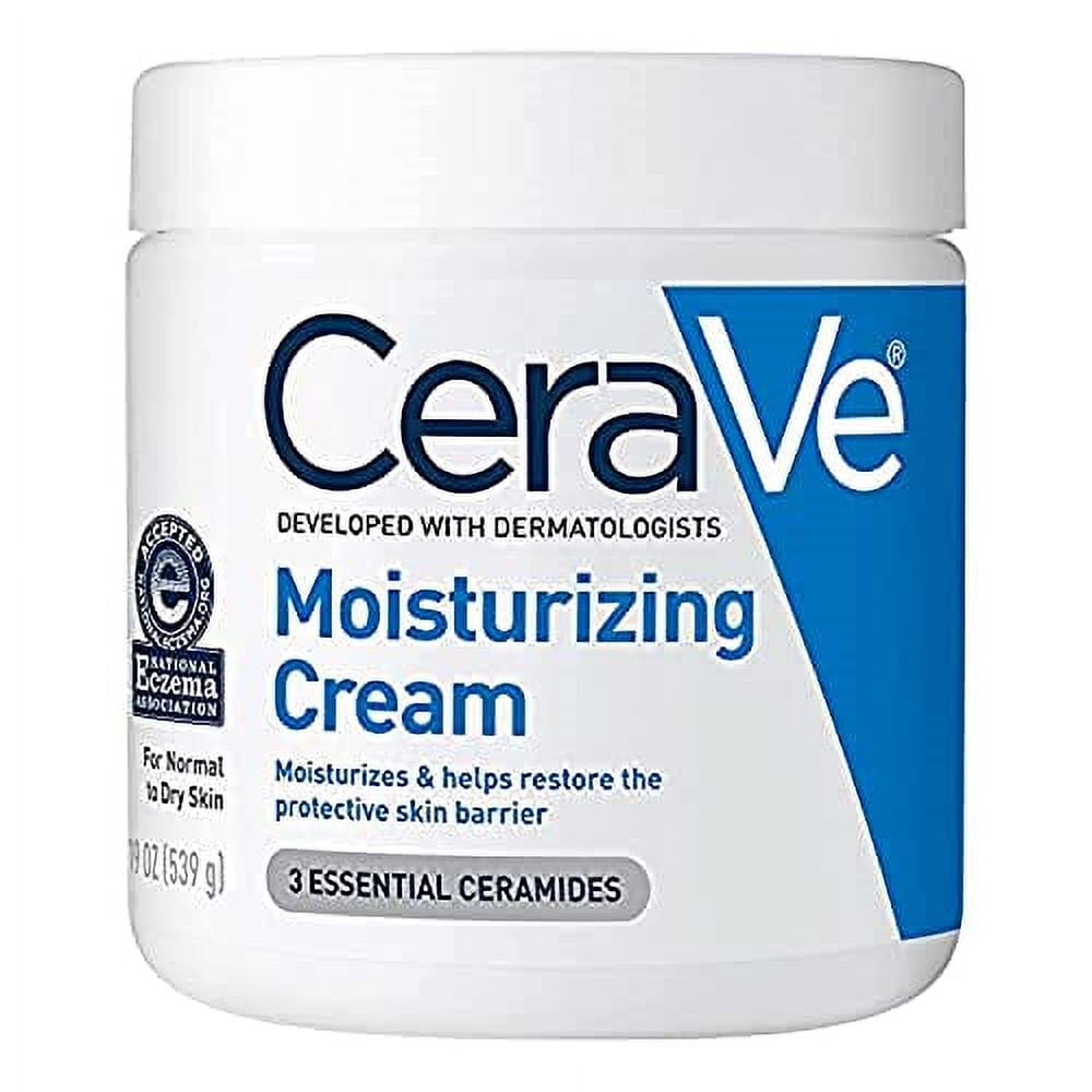 CeraVe Moisturizing Cream Body and Face Moisturizer for Dry Skin